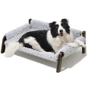 MEWOOFUN Elevated Dog Bed, Raised Dog Sofa with Non-Slip Bottom
