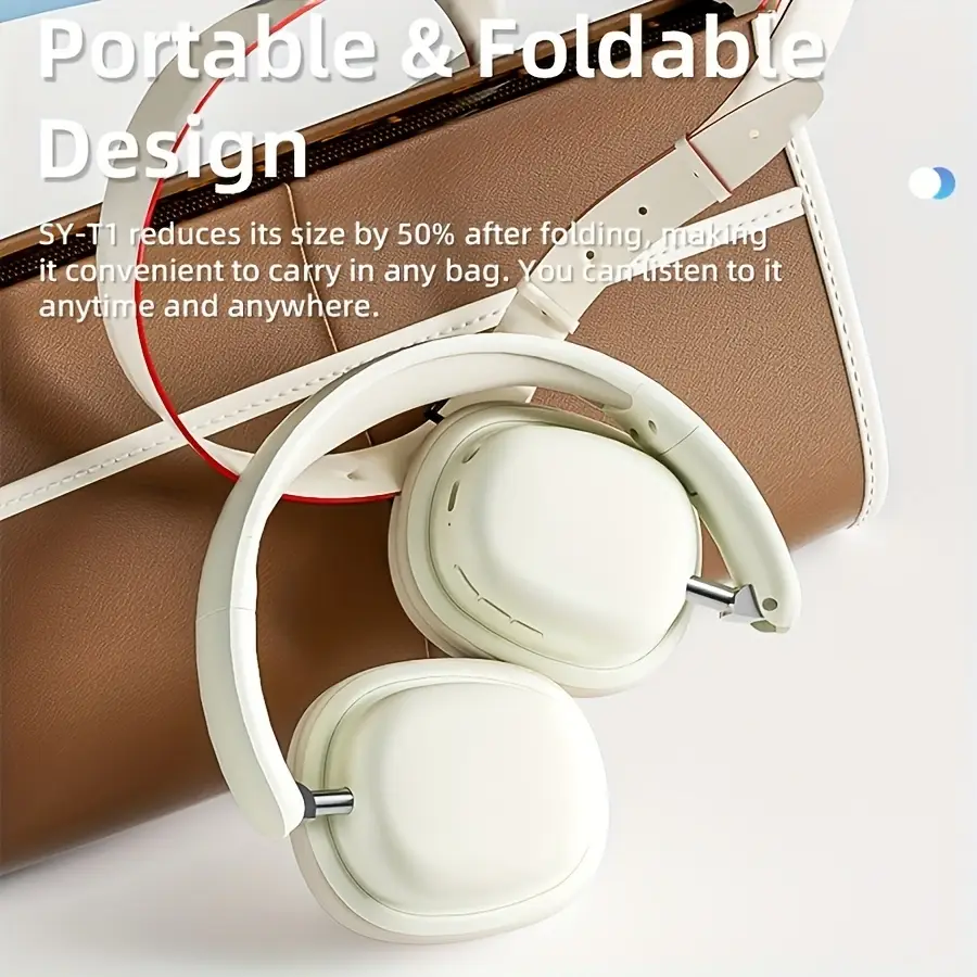 Wireless Over-Ear Bluetooth Headphones – 15hr Playtime, Deep Bass, Foldable Design & Built-In Mic - Image 4