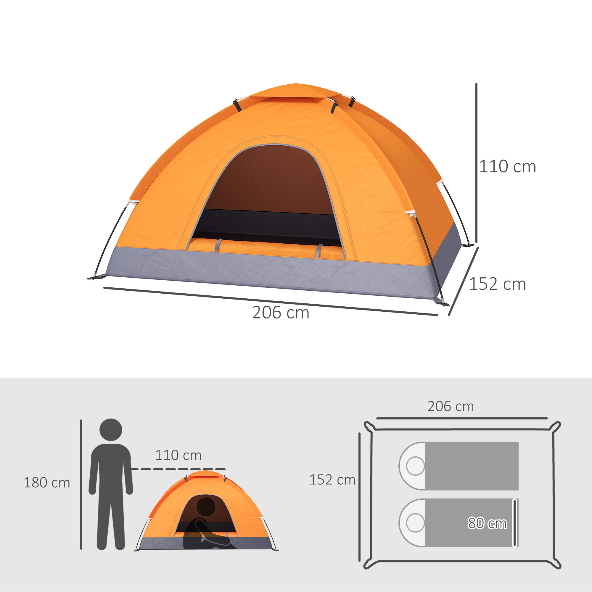 Adventure Duo 2-Person Camping Tent – Fresh Air and Comfort - Image 3